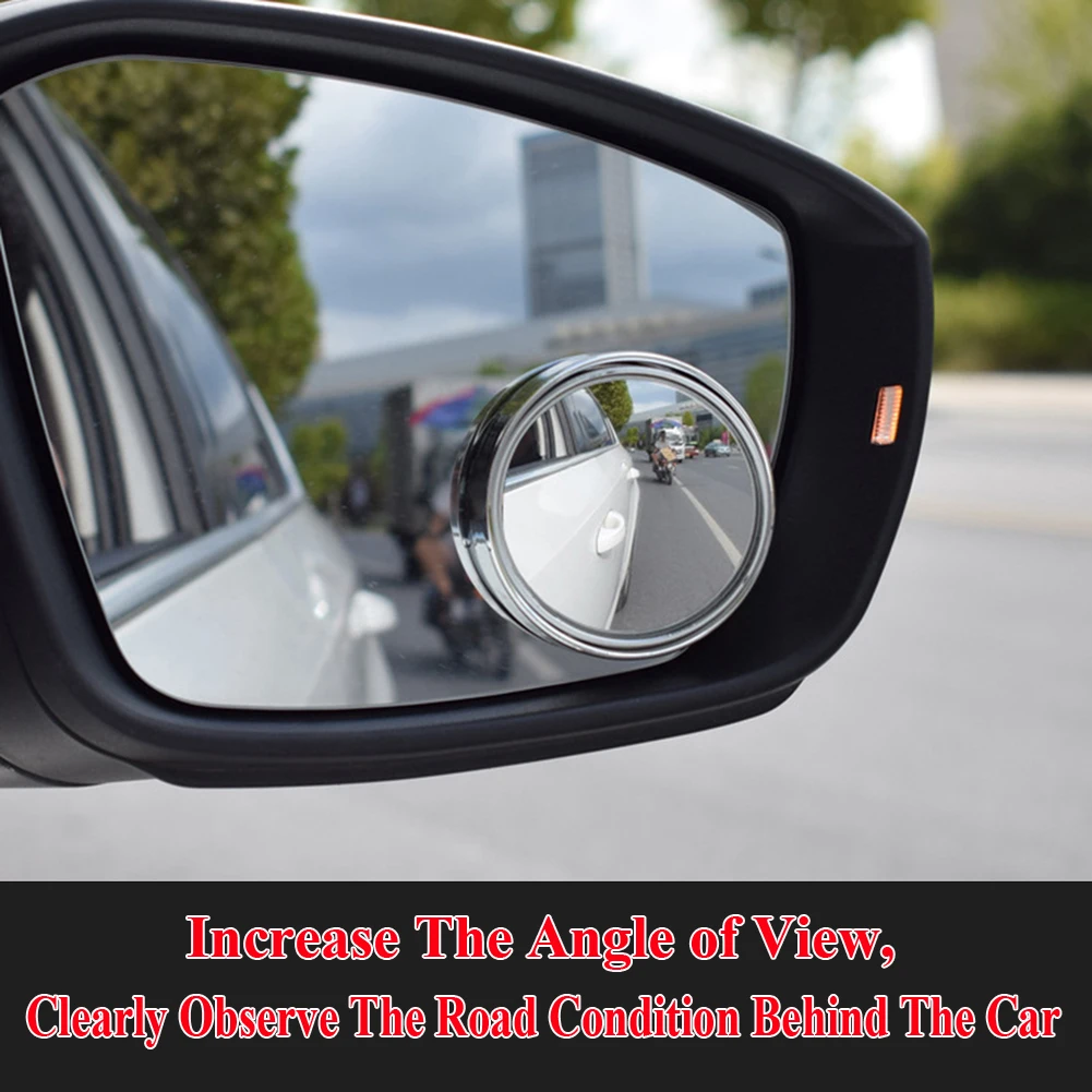 Car Wide Angle Round Convex Mirrors 2pcs Rearview Mirror End Rear View HD Frameless Rearview Blind Spot Mirror Car Accessories
Car Wide Angle Round Convex Mirrors 2pcs Rearview Mirror End Rear View HD Frameless Rearview Blind Spot Mirror Car Accessories
