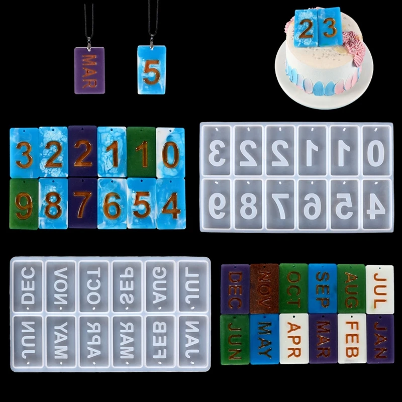1 Pc Numbers Hanging Sign Tag Epoxy Resin Mold Pendant Keychain Silicone Mould DIY Crafts Jewelry Necklace Casting Tool
1 Pc Numbers Hanging Sign Tag Epoxy Resin Mold Pendant Keychain Silicone Mould DIY Crafts Jewelry Necklace Casting Tool