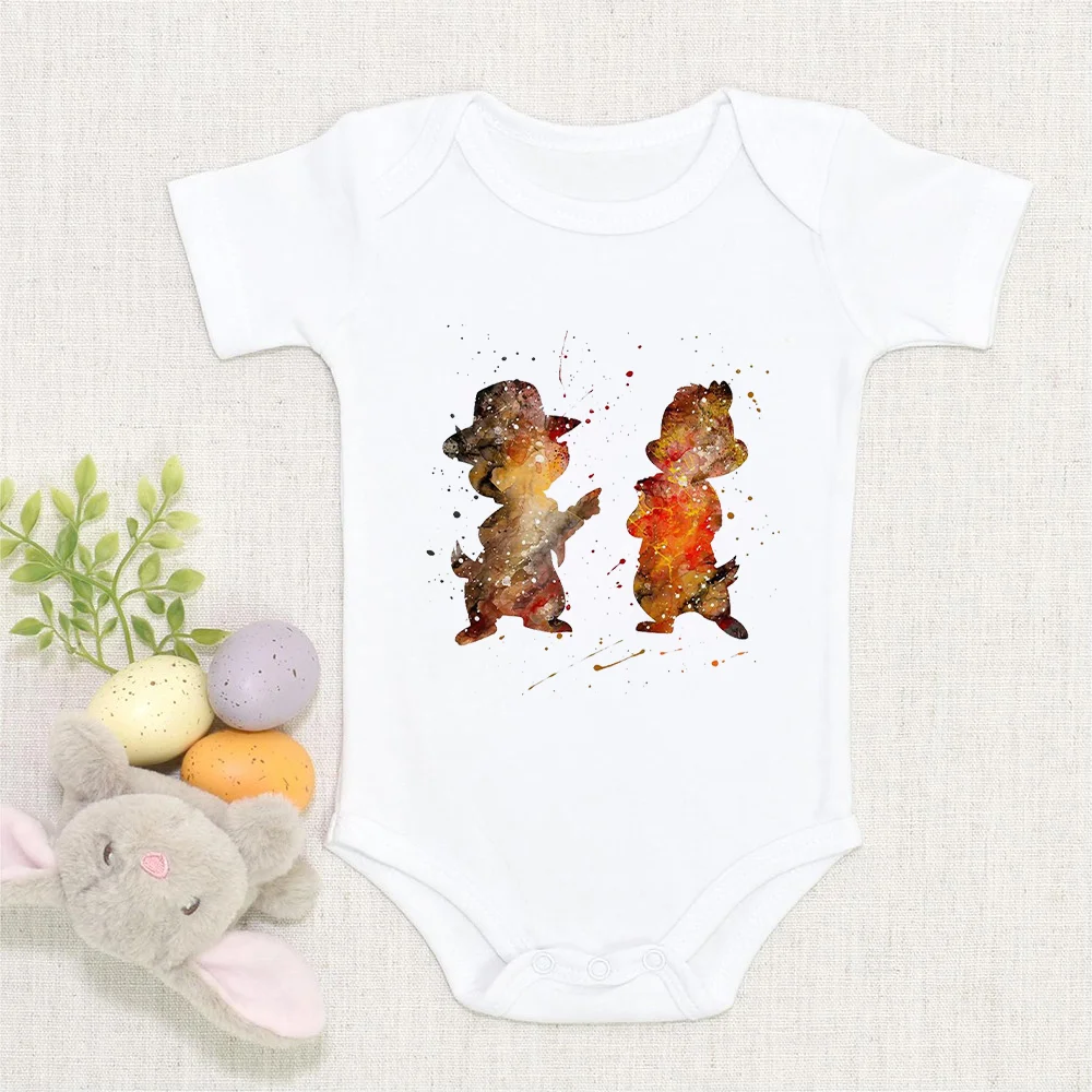 Baby Clothes Summer White Baby Girls Boys Rompers Newborn Toddler Soft Disney Printed Chip Dale Jumpsuits Infant Bodysuits
Baby Clothes Summer White Baby Girls Boys Rompers Newborn Toddler Soft Disney Printed Chip Dale Jumpsuits Infant Bodysuits