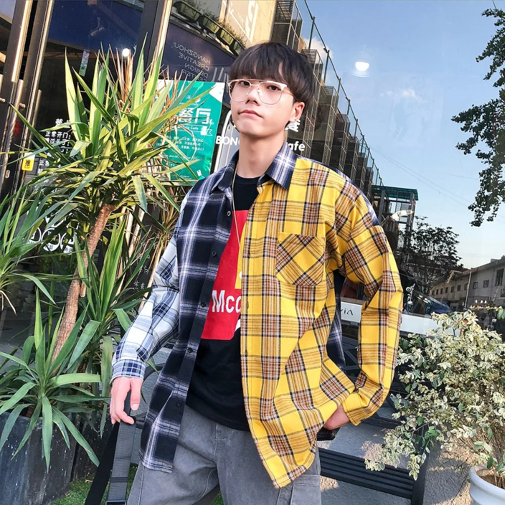 Pop Nice For Men Vogue long-sleeved Shirt Korean Checkered shirts, For Men Harajuku Men Hip Pop Streetwear Clothes
Pop Nice For Men Vogue long-sleeved Shirt Korean Checkered shirts, For Men Harajuku Men Hip Pop Streetwear Clothes