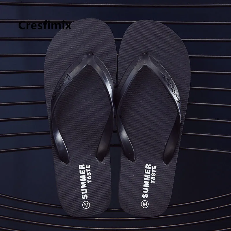 Cresfimix Tongs Femmes Male High Quality Light Weight Beach Black Flip Flops Men Casual Durable Anti Skid Flip Flops C5737d
Cresfimix Tongs Femmes Male High Quality Light Weight Beach Black Flip Flops Men Casual Durable Anti Skid Flip Flops C5737d
