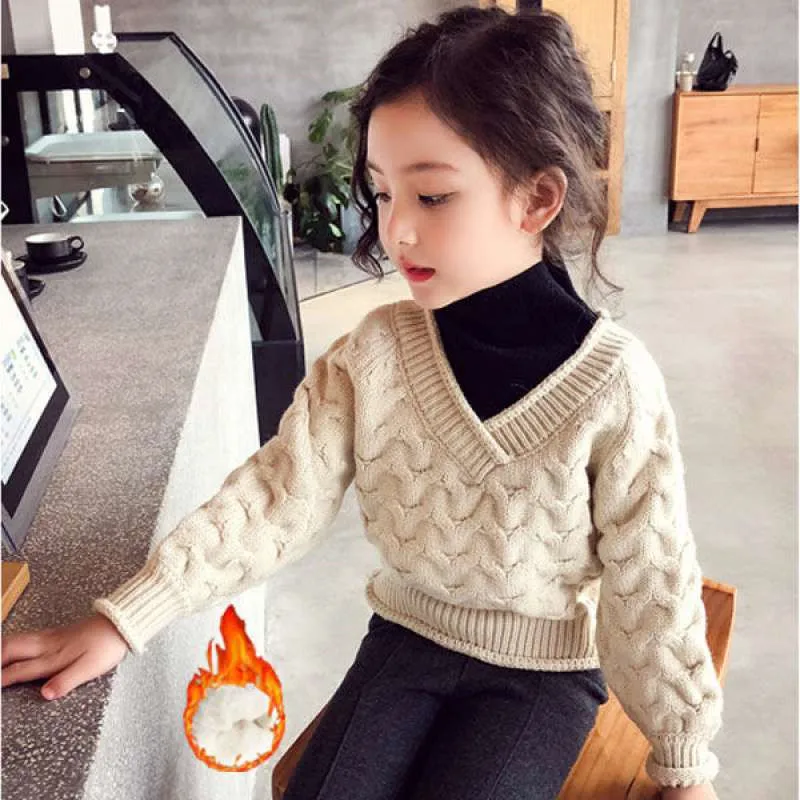 Girls Sweater Kids Coat Outwear 2021 Beige Plus Velvet Thicken Warm Winter Autumn Tops Fleece Christmas Children's Clothing
Girls Sweater Kids Coat Outwear 2021 Beige Plus Velvet Thicken Warm Winter Autumn Tops Fleece Christmas Children's Clothing