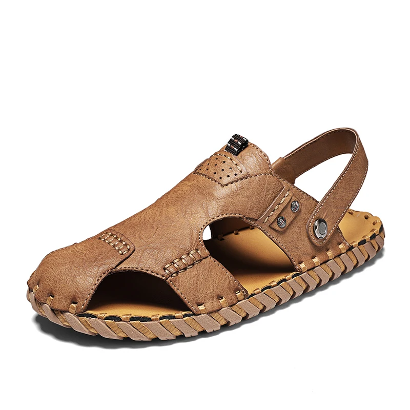 Summer Leather Men's Sandals Luxury Handmade Sewing Sandals Men Outdoors Beach Walking Casual Shoes For Men Roman Shoes Men
Summer Leather Men's Sandals Luxury Handmade Sewing Sandals Men Outdoors Beach Walking Casual Shoes For Men Roman Shoes Men