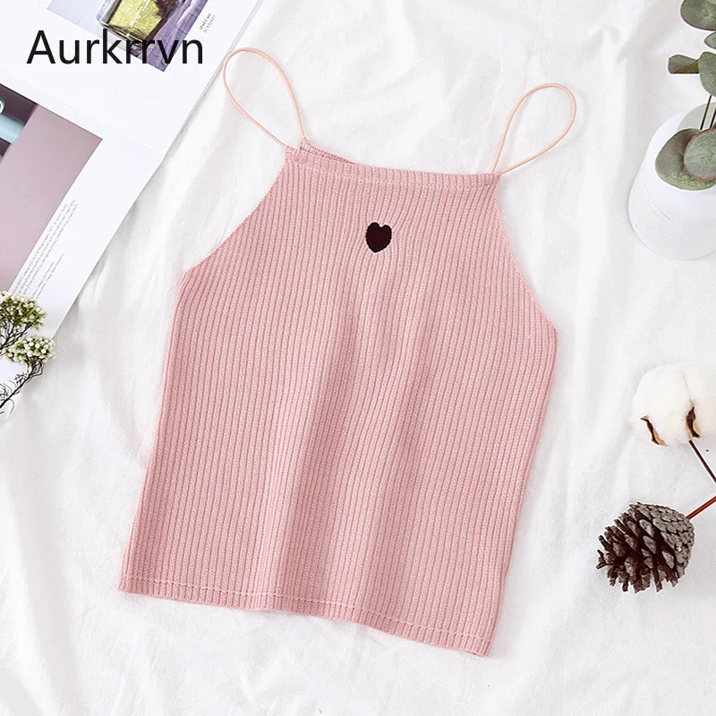 Aurkrrvn Heart Embroidery Summer Crop Tops Womens Sweet Girls Camisole Sexy Club Female Strap Tops 2020 Femme Spaghetti Camis
Aurkrrvn Heart Embroidery Summer Crop Tops Womens Sweet Girls Camisole Sexy Club Female Strap Tops 2020 Femme Spaghetti Camis