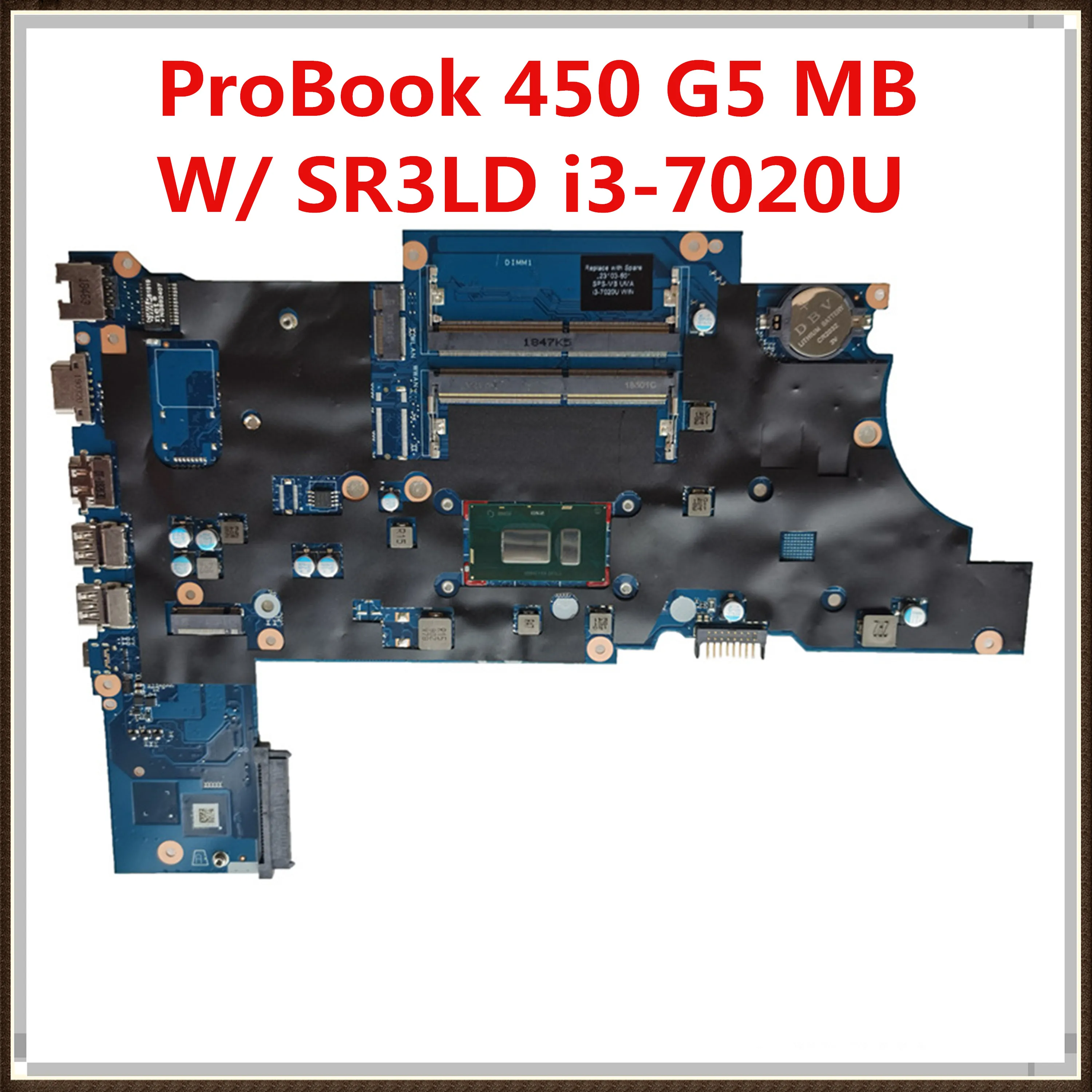 Для HP ProBook 450 G5 материнская плата для ноутбука с SR3LA i5-8250u L00825-601 DA0X8CMB6E0 DDR4 MB 100%