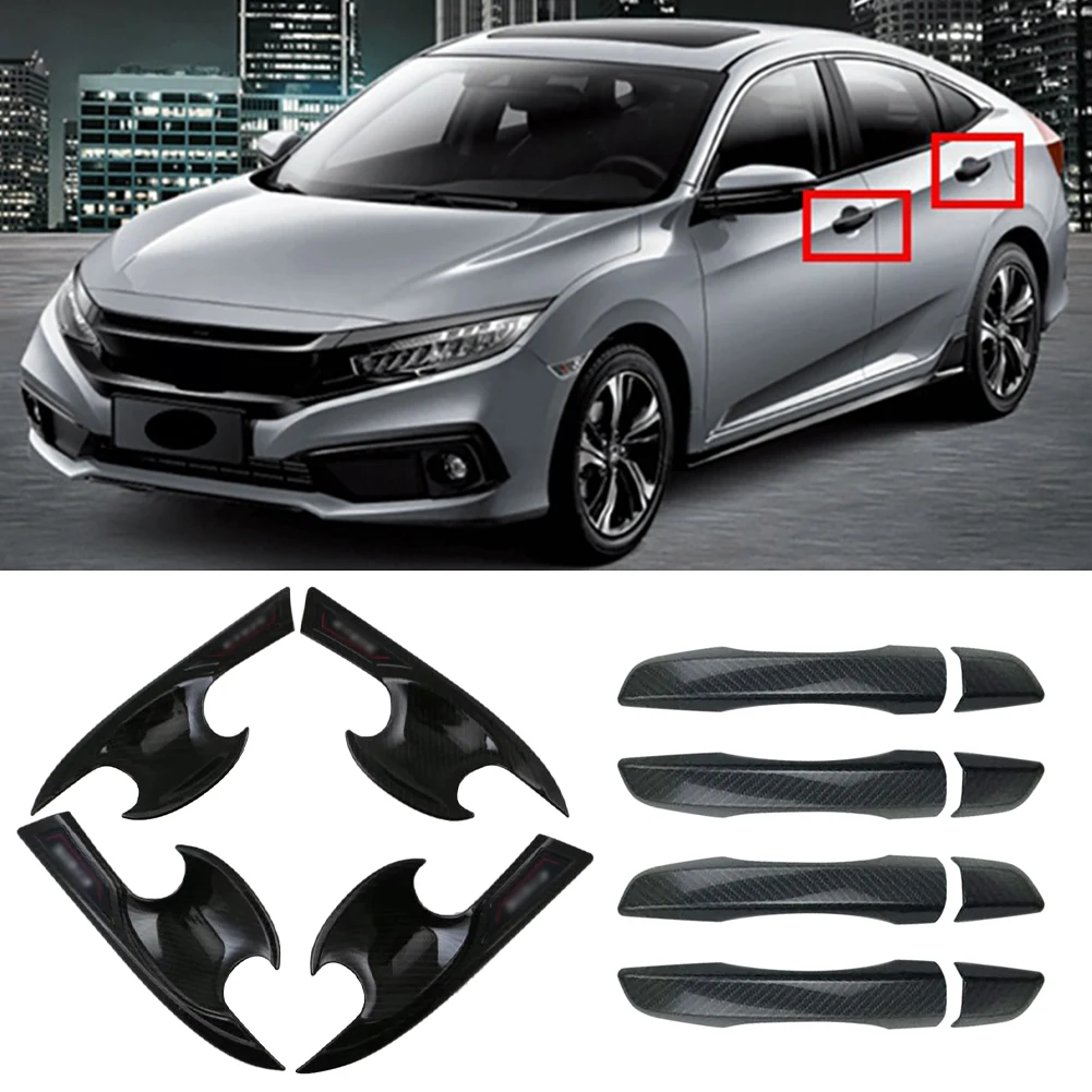 12PCS Car Exterior Door Handle Cover Trim Sticker Handle Bowl Cover Carbon Fiber for 2016-2019 Honda Civic 10th Gen Accessories
12PCS Car Exterior Door Handle Cover Trim Sticker Handle Bowl Cover Carbon Fiber for 2016-2019 Honda Civic 10th Gen Accessories