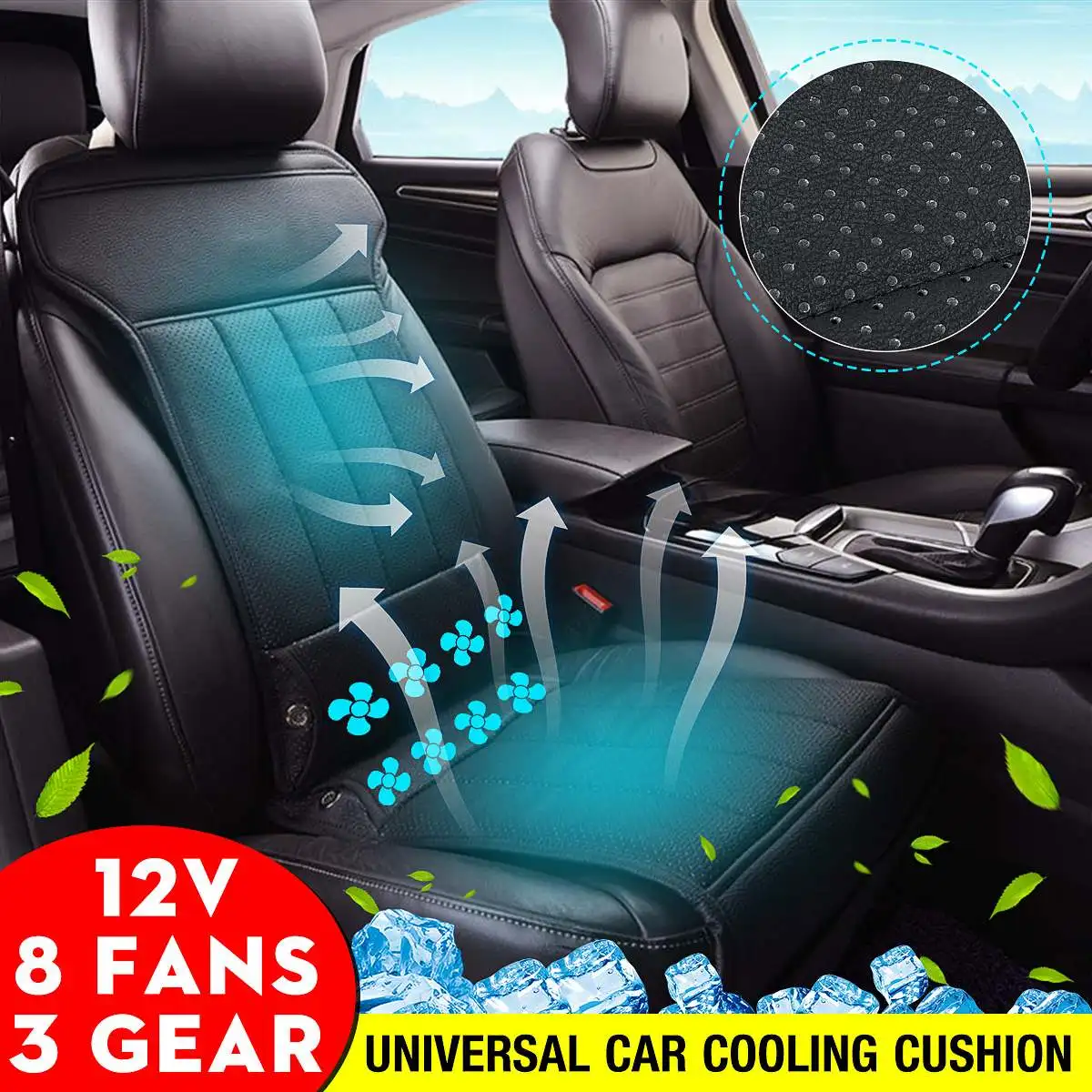 2021 12V 3 Speed 8 Built-in Fan Universal Cooling Fan Cool Seat Cushion Ventilation Cushion Summer car seat cooling vest
2021 12V 3 Speed 8 Built-in Fan Universal Cooling Fan Cool Seat Cushion Ventilation Cushion Summer car seat cooling vest