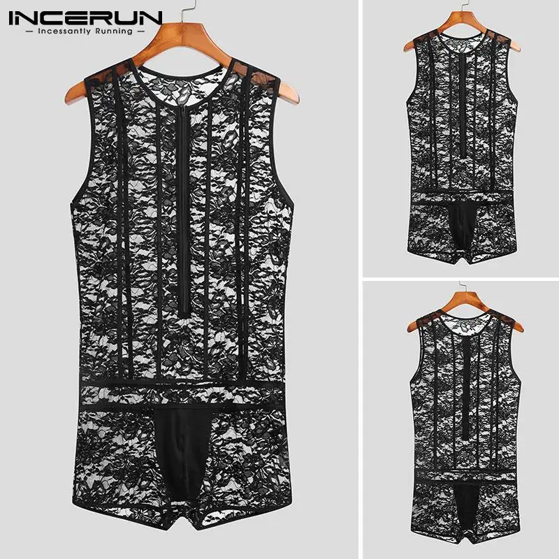 INCERUN мужской 2021 сексуальный кружевной однотонный удобный комбинезон без рукавов мужские комбинезоны прозрачный жилет с принтом боди
INCERUN мужской 2021 сексуальный кружевной однотонный удобный комбинезон без рукавов мужские комбинезоны прозрачный жилет с принтом боди