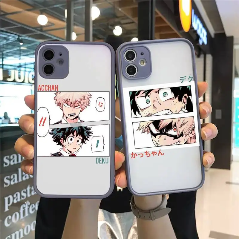 My hero academia Phone Cases Matte transparent For Gray iPhone 12 Mini 11 Pro XR XS Max 7 8 Plus X Back Cover
My hero academia Phone Cases Matte transparent For Gray iPhone 12 Mini 11 Pro XR XS Max 7 8 Plus X Back Cover