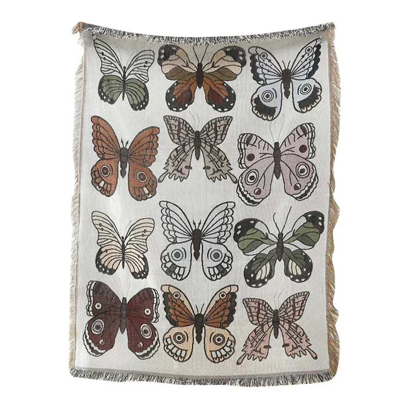 Casual Blankets Carpet Decor Butterfly Blanket Carpet Sofa Woven Blankets Single Tapestry Sofa Blanket Throw Blankets
Casual Blankets Carpet Decor Butterfly Blanket Carpet Sofa Woven Blankets Single Tapestry Sofa Blanket Throw Blankets