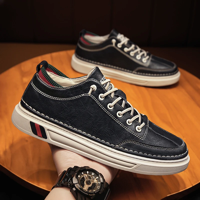 Luxury Microfiber Men's Casual Shoes Elastic band Men's Shoes Breathable Walking Shoes Men Wear Resistant Flat Shoes For Men
Luxury Microfiber Men's Casual Shoes Elastic band Men's Shoes Breathable Walking Shoes Men Wear Resistant Flat Shoes For Men