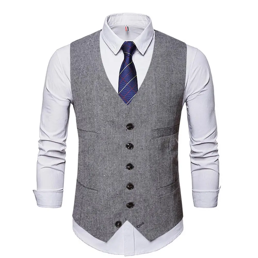 Business Blazers Men Simple Breasted Vests Fall Outwear Wedding Party Office Waiter Casual Waistcoat Formal Dress Vest
Business Blazers Men Simple Breasted Vests Fall Outwear Wedding Party Office Waiter Casual Waistcoat Formal Dress Vest