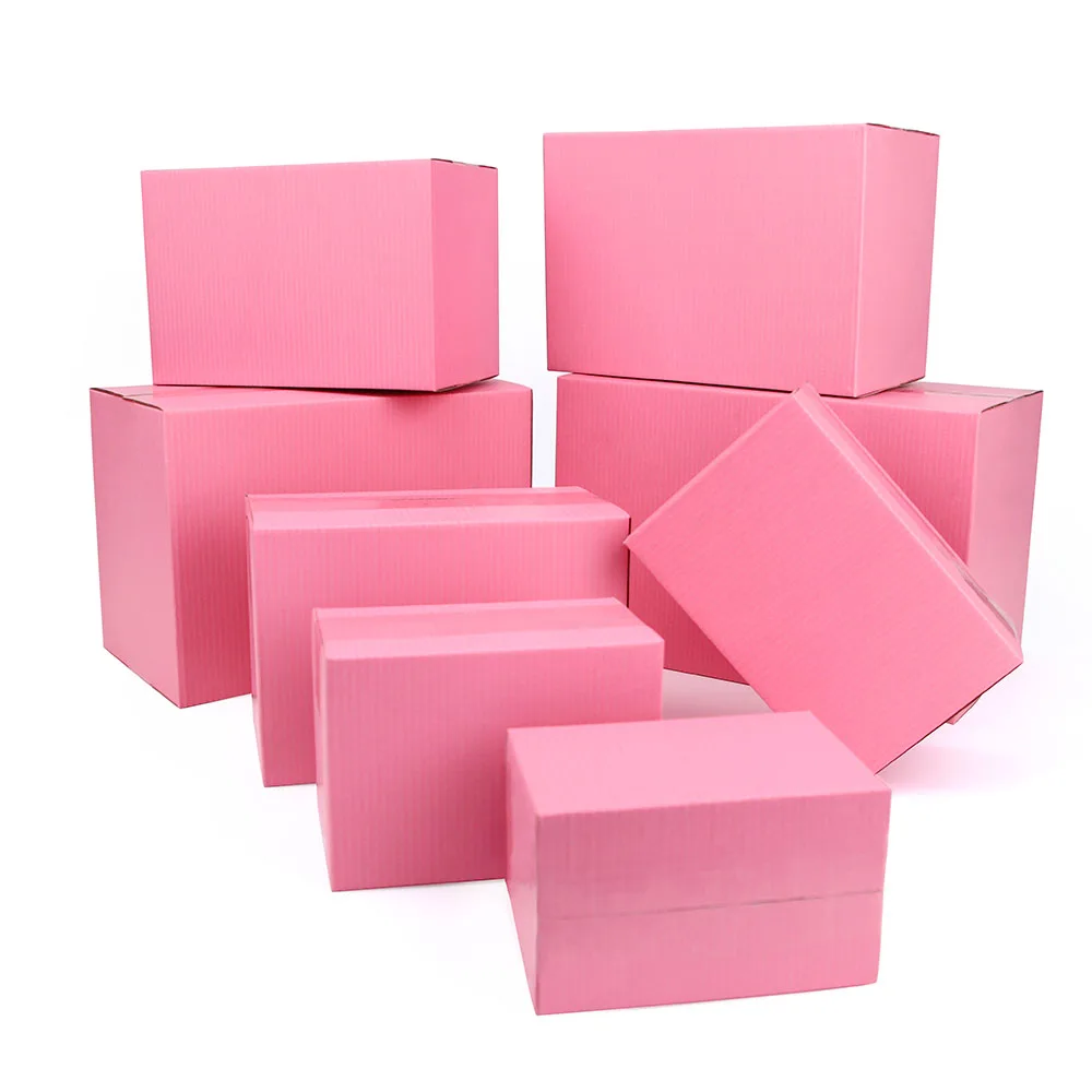 5pcs/10pcs/pink gift box three-layer corrugated packaging transportation storage carton customized size and printed LOGO
5pcs/10pcs/pink gift box three-layer corrugated packaging transportation storage carton customized size and printed LOGO