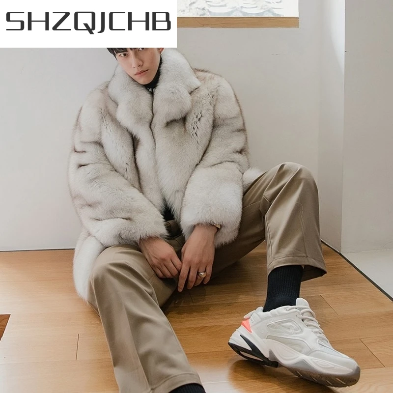 JCHB 2021 Luxury Fox Fur Coat Men Winter Fashion Solid Color Warm Real Fur Jacket Male Brand Long Sleeve Thick Casual Real Fur O
JCHB 2021 Luxury Fox Fur Coat Men Winter Fashion Solid Color Warm Real Fur Jacket Male Brand Long Sleeve Thick Casual Real Fur O