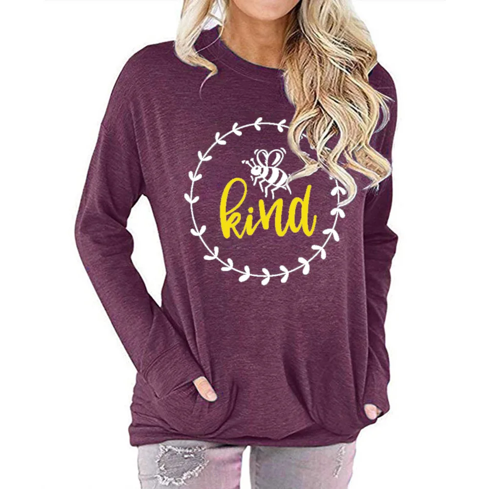 2020 Autumn Women's Clothes Winter Pullover Round Neck T-shirt Casual Long-sleeved Printed Pockets Plus Size Woman T Shirt
2020 Autumn Women's Clothes Winter Pullover Round Neck T-shirt Casual Long-sleeved Printed Pockets Plus Size Woman T Shirt