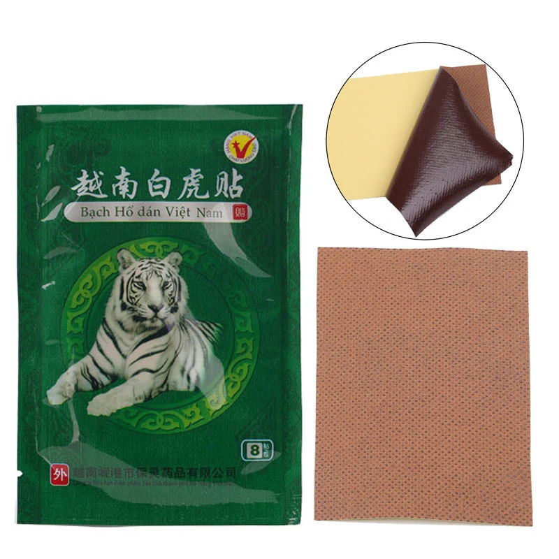 80Pcs/10Bags Vietnam White Tiger Balm Pain Relief Plaster Meridians Rheumatoid Arthritis Ointment Spondylosis Pain Patch
80Pcs/10Bags Vietnam White Tiger Balm Pain Relief Plaster Meridians Rheumatoid Arthritis Ointment Spondylosis Pain Patch