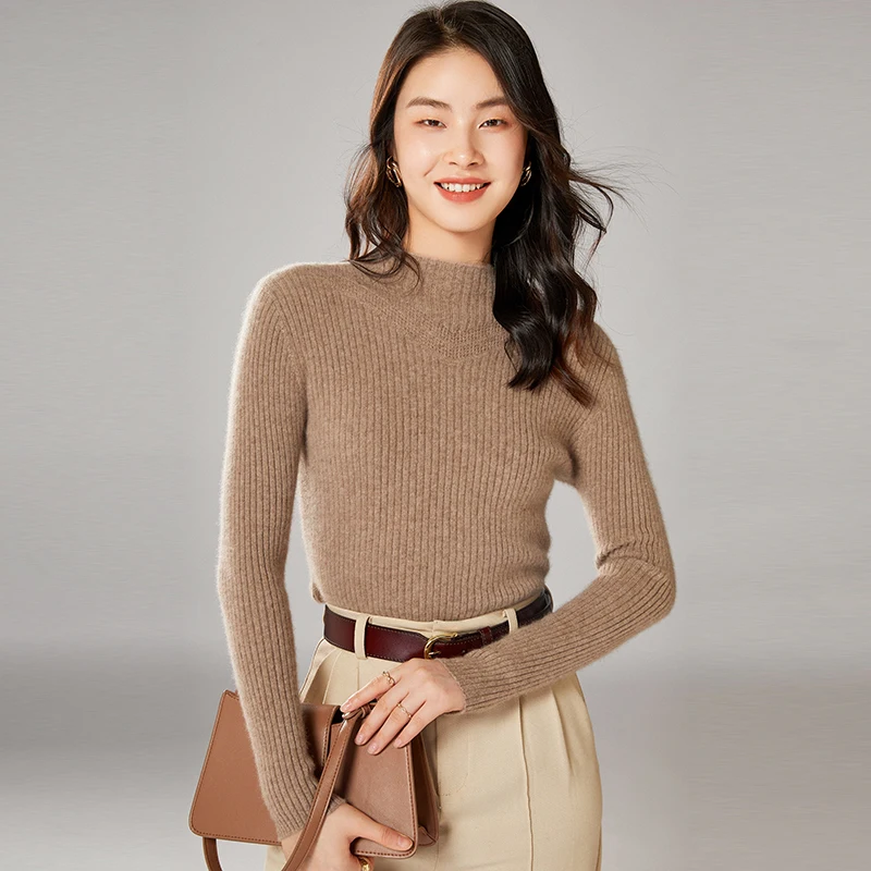 Wool sweater ladies autumn and winter warm knit sweater half high neck pullover sweater slim slim cashmere sweater
Wool sweater ladies autumn and winter warm knit sweater half high neck pullover sweater slim slim cashmere sweater