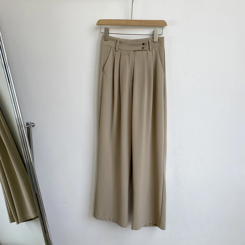 2021 New Women Spring Pants High Waist Women Casual Pants Female Trousers Outwear Wide Leg Fashion Stright Pants
2021 New Women Spring Pants High Waist Women Casual Pants Female Trousers Outwear Wide Leg Fashion Stright Pants