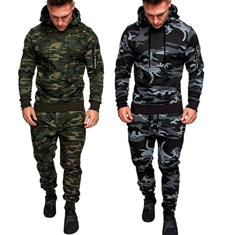 New Men's Hoodie Tracksuit Outdoor Sports Leisure Camouflage Jogger Set Clothes Men Track Suit Gym Streetwear Military Tactical
New Men's Hoodie Tracksuit Outdoor Sports Leisure Camouflage Jogger Set Clothes Men Track Suit Gym Streetwear Military Tactical