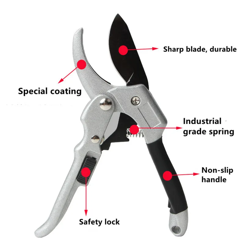 Scissors Gardening Pruning Shears Plant Trim Tool Garden Tool Horticulture Hand Pruner Cut Secateur Hand Tools
Scissors Gardening Pruning Shears Plant Trim Tool Garden Tool Horticulture Hand Pruner Cut Secateur Hand Tools