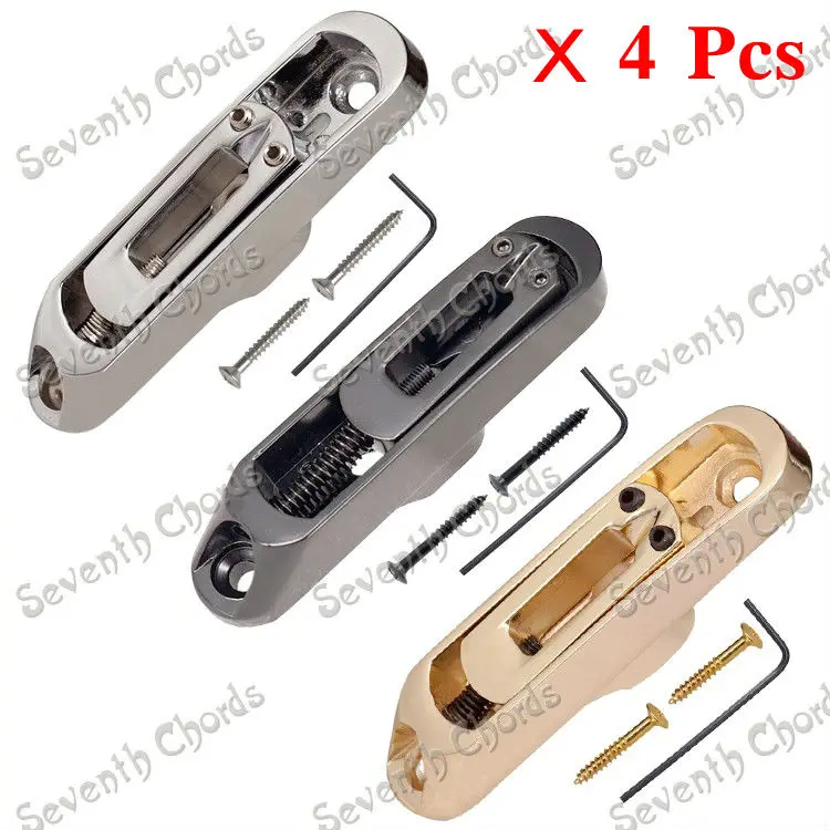 A Set 4 Pcs Individual 4 String Bass Guitar Bridge Saddles Tailpiece - Chrome - Black For choose
A Set 4 Pcs Individual 4 String Bass Guitar Bridge Saddles Tailpiece - Chrome - Black For choose