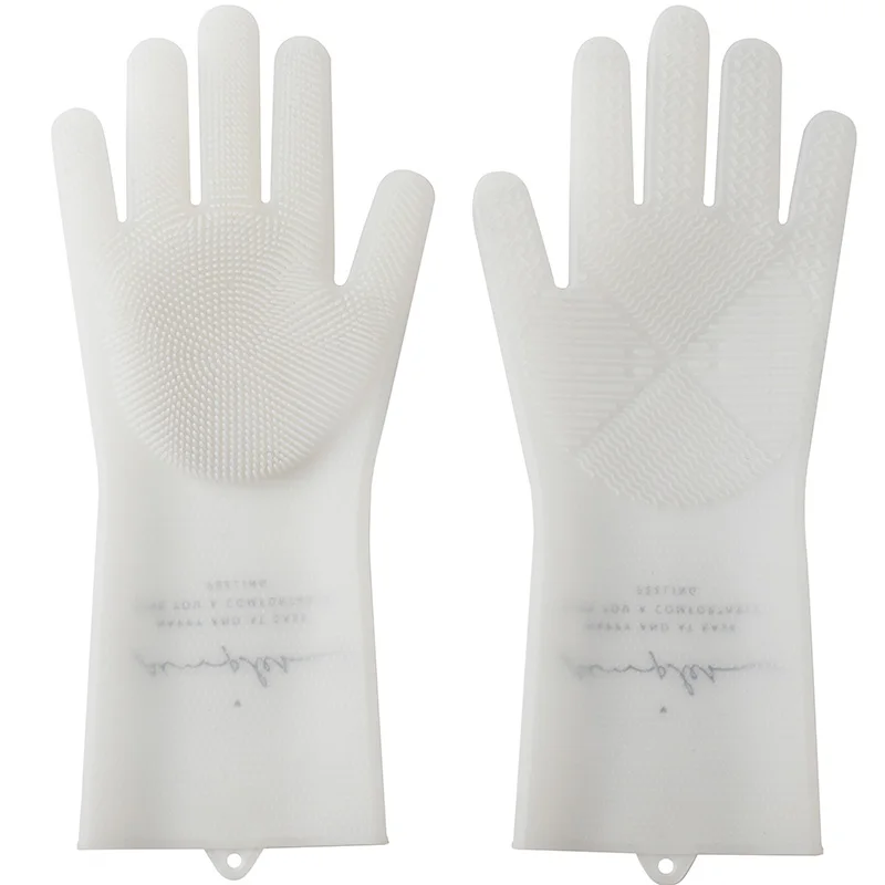 1 Pair Magic Silicone Gloves With Cleaning Brush Heat Resistant For Dish Washing Cleaning Household Kitchen Clean Tool
1 Pair Magic Silicone Gloves With Cleaning Brush Heat Resistant For Dish Washing Cleaning Household Kitchen Clean Tool