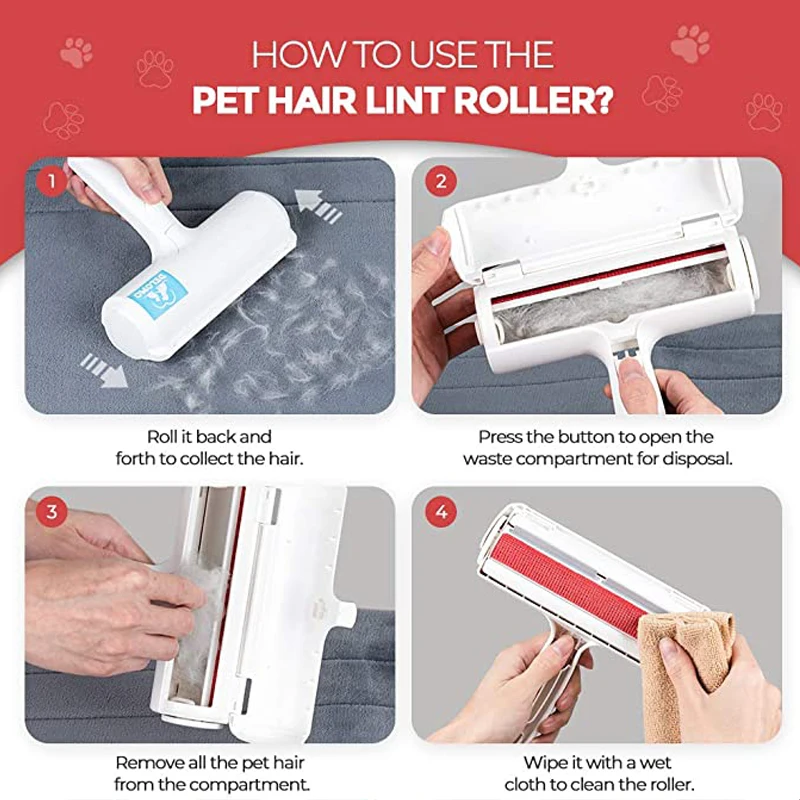 Efficient Pet Hair Remover Roller Removing Dog Cat Hair From Furniture Self-cleaning Lint Pet Hair Remover One Hand Operate
Efficient Pet Hair Remover Roller Removing Dog Cat Hair From Furniture Self-cleaning Lint Pet Hair Remover One Hand Operate