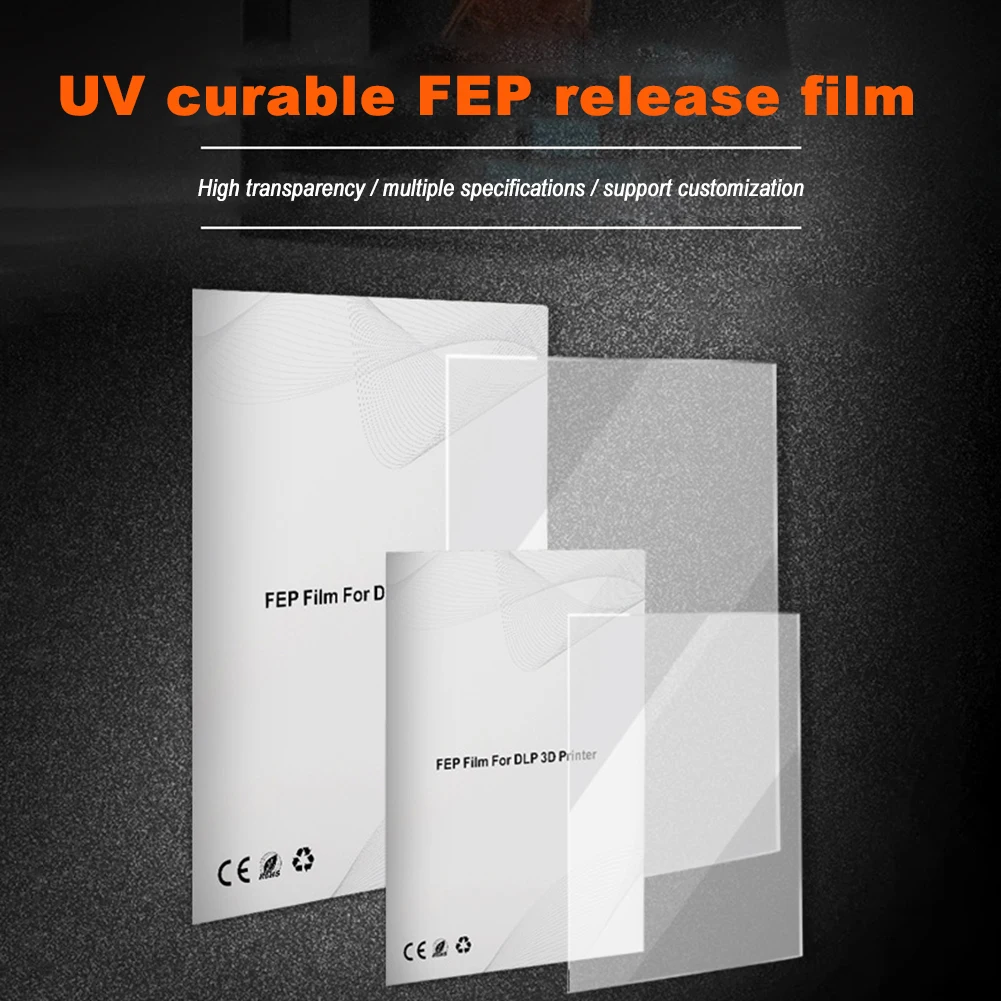 5/10 шт. оригинальные листы пленки FEP выпуска 0,1 мм с высоким коэффициентом пропускания для Creality Ender Resin Photon DLP 3/3 Pro/3 V2/5/5 Plus/енде
5/10 шт. оригинальные листы пленки FEP выпуска 0,1 мм с высоким коэффициентом пропускания для Creality Ender Resin Photon DLP 3/3 Pro/3 V2/5/5 Plus/енде