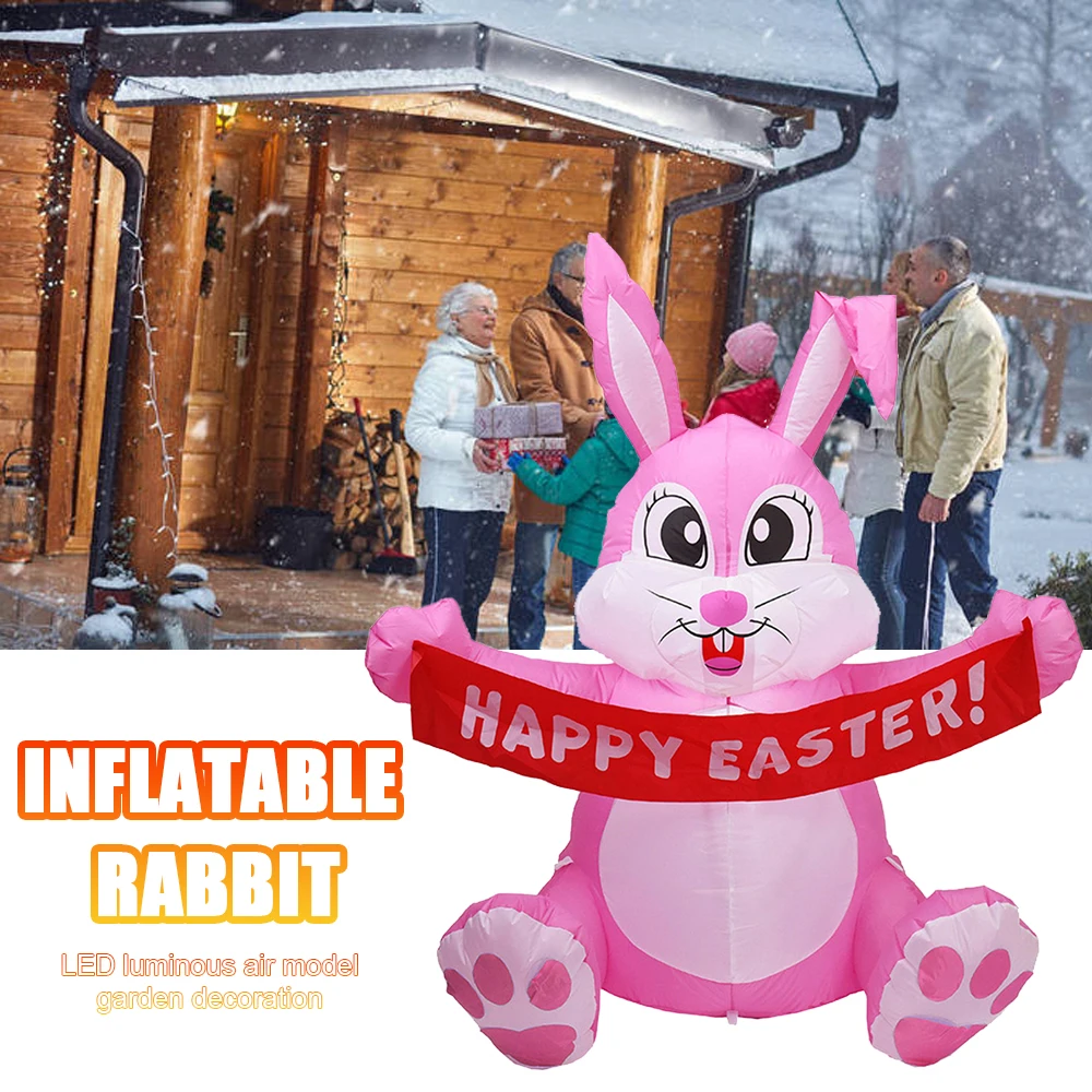 1.5m Inflatable Happy Easter Bunny Doll Toy LED Night Light Figure Yard Outdoor Garden Party Ornament Decorations
1.5m Inflatable Happy Easter Bunny Doll Toy LED Night Light Figure Yard Outdoor Garden Party Ornament Decorations