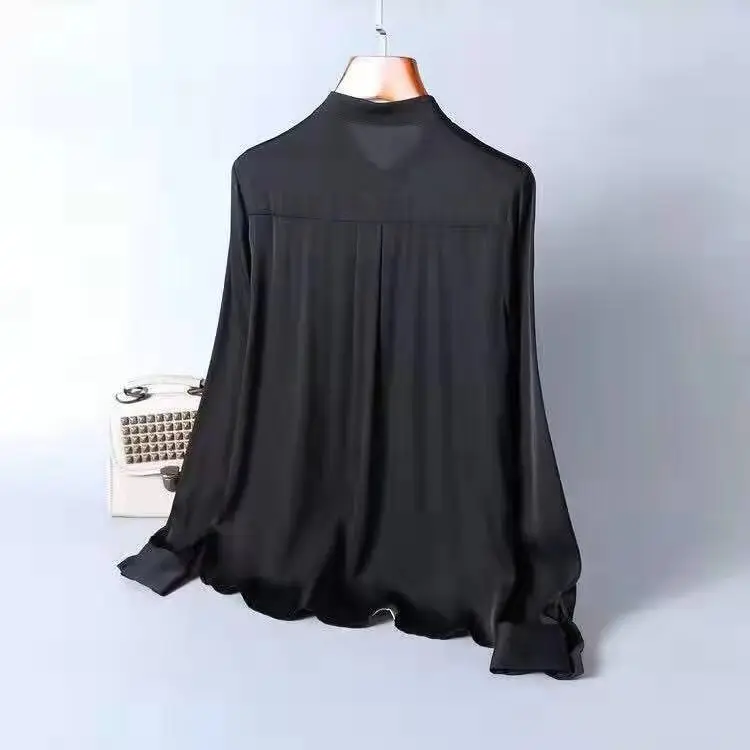 High Quality Designer Blouse Shirts 2020 Spring Summer Tops Women Bow Tie Elegant Long Sleeve Color Block Shirts Office Lady
High Quality Designer Blouse Shirts 2020 Spring Summer Tops Women Bow Tie Elegant Long Sleeve Color Block Shirts Office Lady