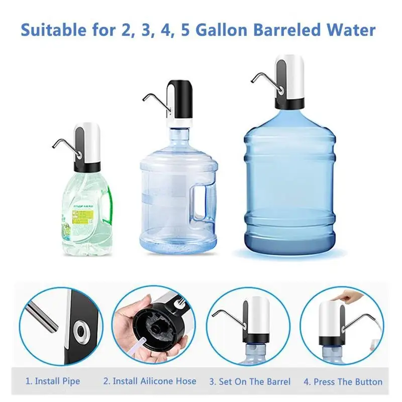 Rechargeable Auto Bottled Electric Water Dispenser Bottle Switch Smart Water Pump Automatic Drinking Tool for Bottled Water
Rechargeable Auto Bottled Electric Water Dispenser Bottle Switch Smart Water Pump Automatic Drinking Tool for Bottled Water