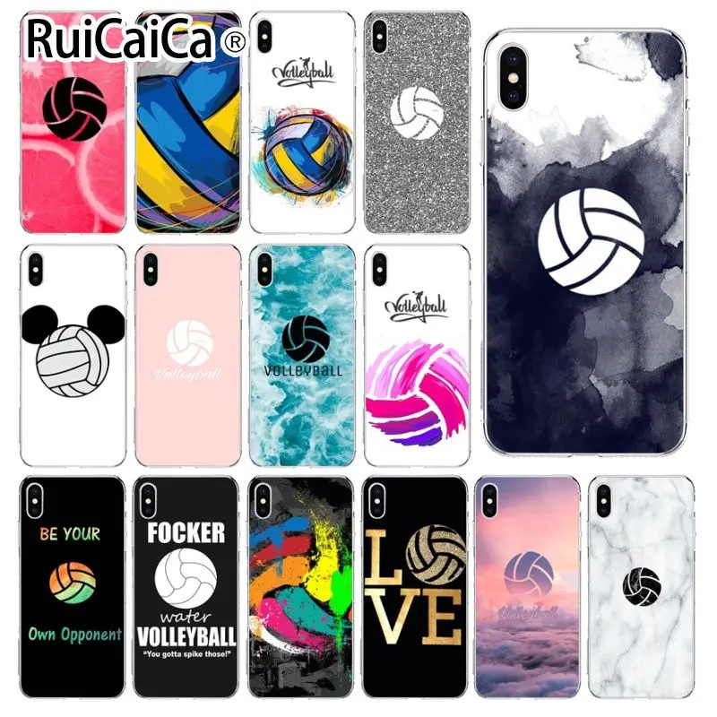 Ruicaica я люблю волейбол на заказ фото мягкий чехол для телефона Apple iPhone 8 7 6 6S Plus X XS MAX