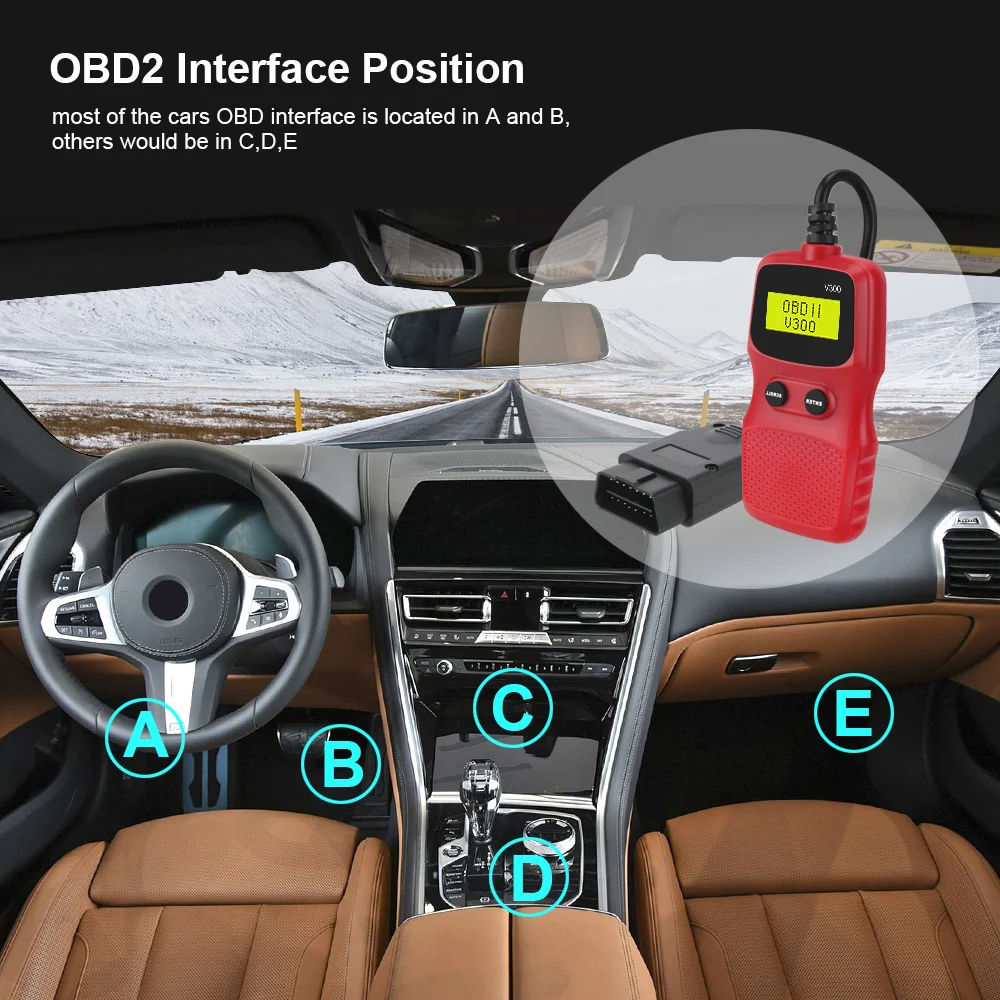 ELM 327 V300 Second generation OBD2 Car Code Reader Plug and Play Diagnostic Tool LCD Display Scanner Car Repair Tool Hand-held
ELM 327 V300 Second generation OBD2 Car Code Reader Plug and Play Diagnostic Tool LCD Display Scanner Car Repair Tool Hand-held