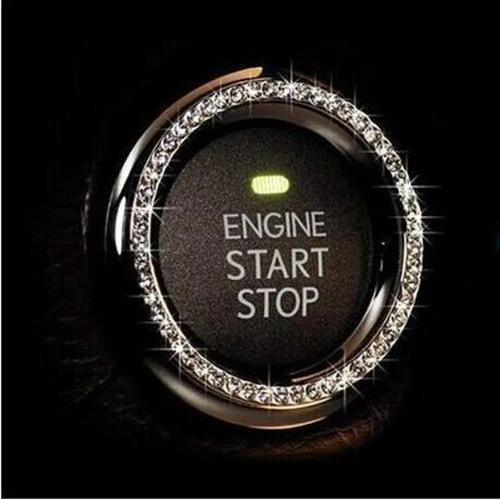 Crystal Car Engine Start Stop Ignition Key Ring for Smart forfour fortwo forjeremy City Coupe Roadster | Автомобили и мотоциклы