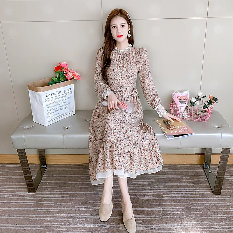 COIGARSAM French Style Full Sleeve Women dress New Spring Vintage Lace Loose Floral Print Dresses 9925
COIGARSAM French Style Full Sleeve Women dress New Spring Vintage Lace Loose Floral Print Dresses 9925