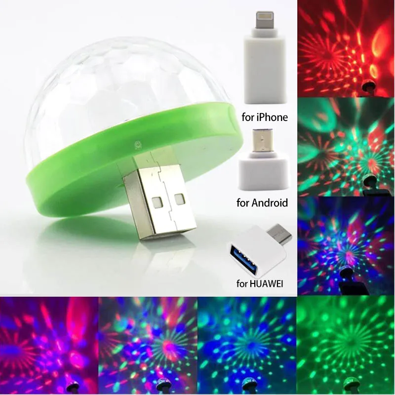 Светодиодные мини фонари для дискотеки переносное USB украшение сцены и вечеринки