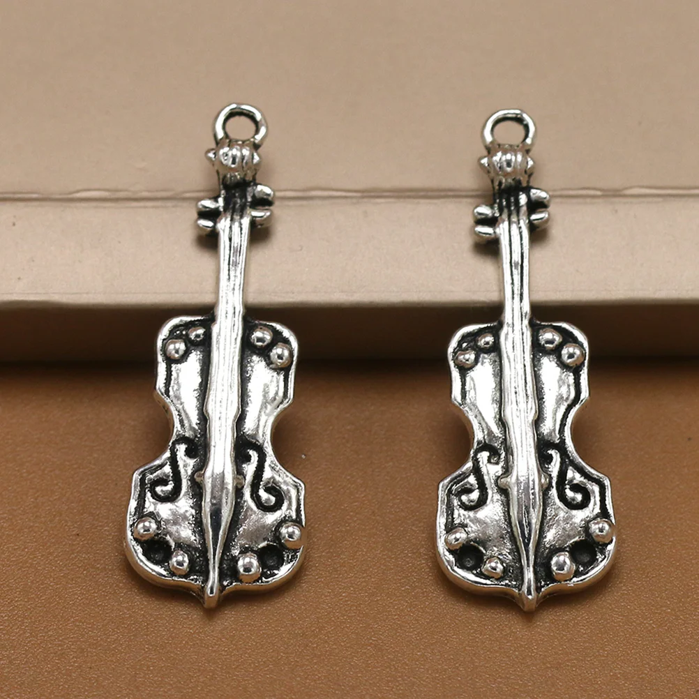 20pcs Alloy Violin Pendant Charms DIY Jewelry Making Accessories for Necklace Bracelet (Antique Silver)
20pcs Alloy Violin Pendant Charms DIY Jewelry Making Accessories for Necklace Bracelet (Antique Silver)
