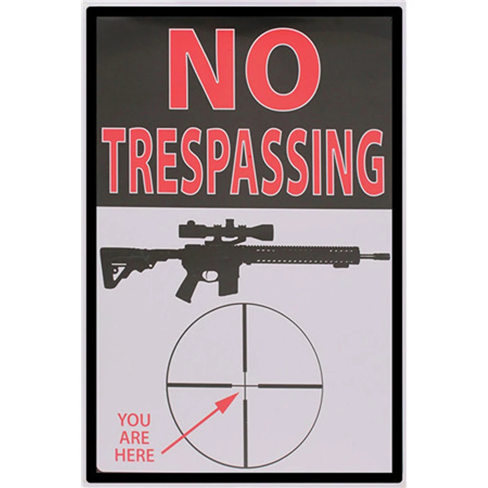 No Trespassing Metal Sign Bar Wall Decoration Tin Sign Vintage Metal Poster Home Decor Painting Plaques Q001(371) 30x20cm 
No Trespassing Metal Sign Bar Wall Decoration Tin Sign Vintage Metal Poster Home Decor Painting Plaques Q001(371) 30x20cm