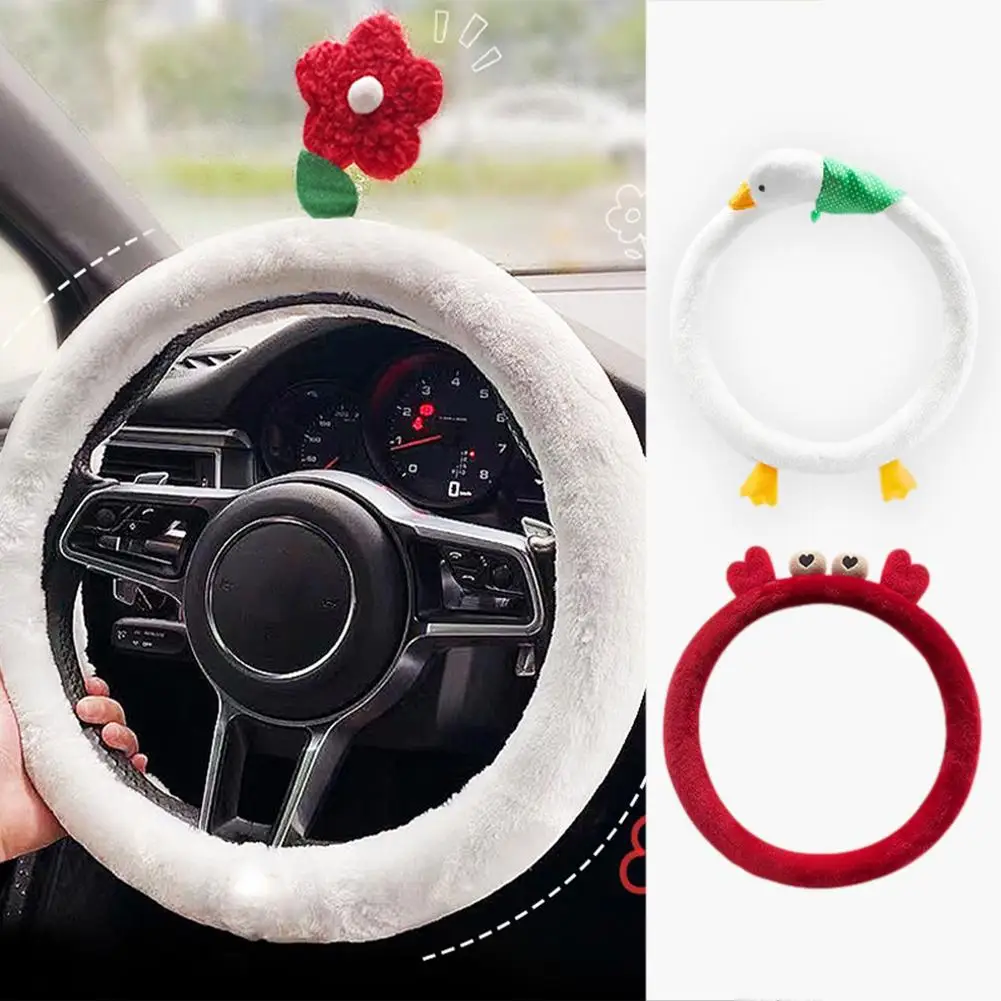 Car Steering Wheel Cover 15-inch Car Steering Wheel Cover Plush Easy Install Slip Protective Cute Cartoon Car Interior Supplies
Car Steering Wheel Cover 15-inch Car Steering Wheel Cover Plush Easy Install Slip Protective Cute Cartoon Car Interior Supplies