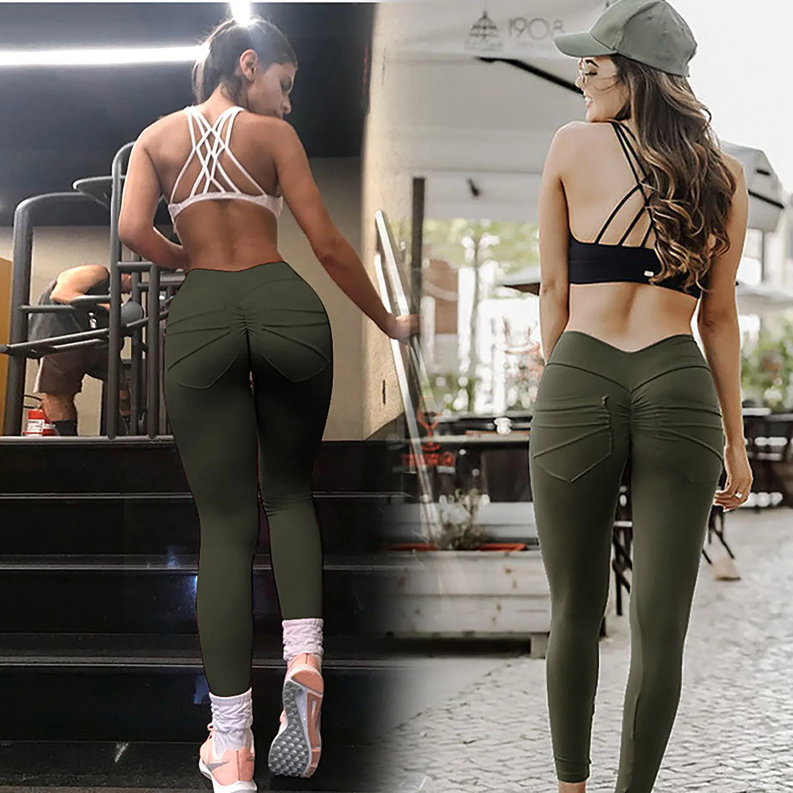 Sexy pants leggings women's Fitness Sports Stretch High Waist Skinny Yoga Pants With Pockets ropa mujer FFT
Sexy pants leggings women's Fitness Sports Stretch High Waist Skinny Yoga Pants With Pockets ropa mujer FFT