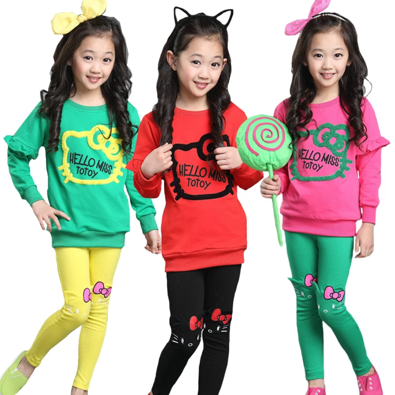 3-8 Age girls clothes spring autumn two-piece cartoon embroidered long-sleeved sweatshirt coat + pants quality children clothing
3-8 Age girls clothes spring autumn two-piece cartoon embroidered long-sleeved sweatshirt coat + pants quality children clothing