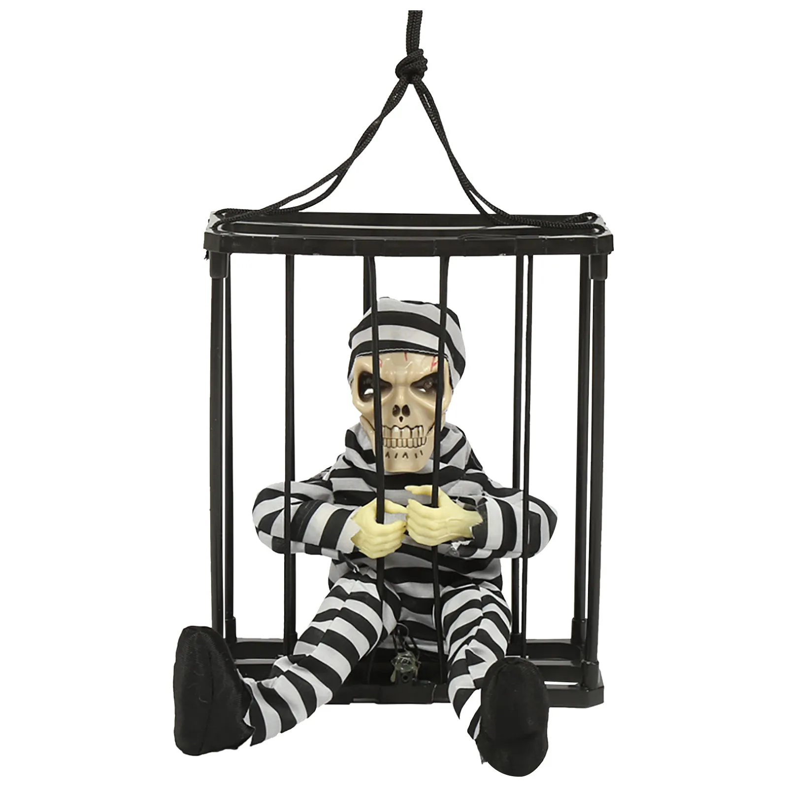 Halloween Electric Ghost Toy Scary Doll With Light Sound Skeleton Prisoner Horror Decoration Party Haunted House Props Decor
Halloween Electric Ghost Toy Scary Doll With Light Sound Skeleton Prisoner Horror Decoration Party Haunted House Props Decor