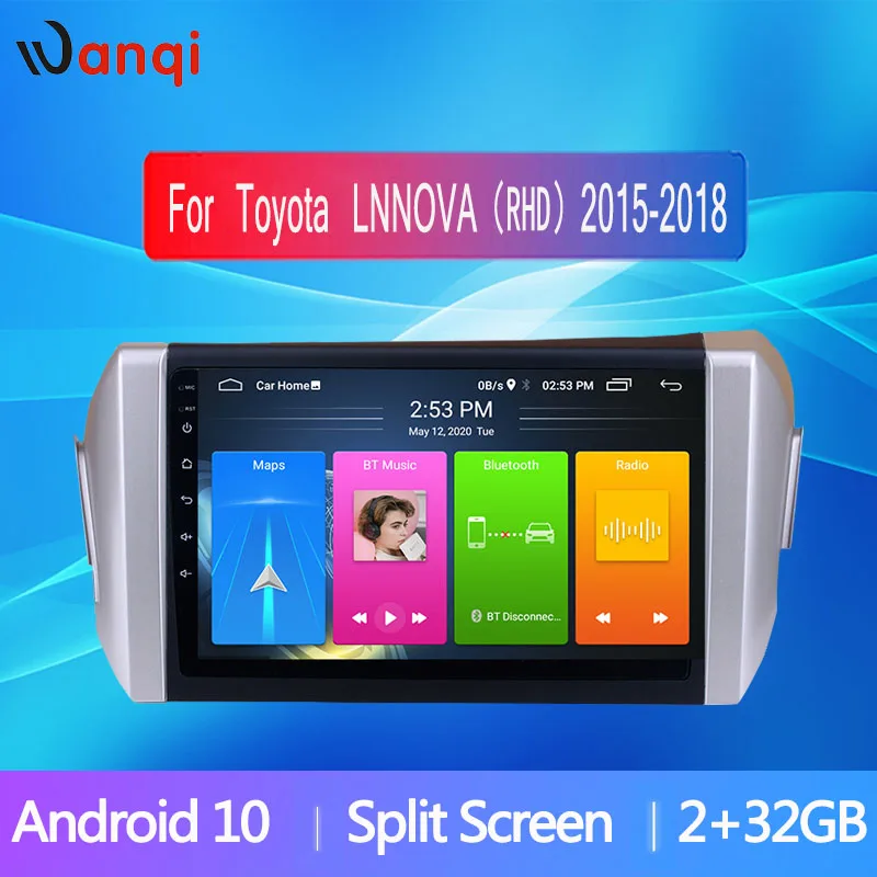 Wanqi 9 inch Android 10 Car Radio for Toyota Innova 2015-2018 Picture in Picture SWC Stereo Navigation GPS Audio NO DVD BT
Wanqi 9 inch Android 10 Car Radio for Toyota Innova 2015-2018 Picture in Picture SWC Stereo Navigation GPS Audio NO DVD BT