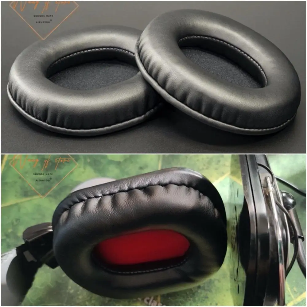 

Oval Ellipse Egg Shape Soft Leather Ear Pads Foam Cushion EarMuff For A4Tech HS-50 Headphone Perfect Quality, Not Cheap Version