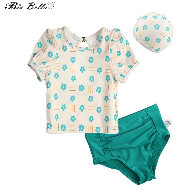 2021 New Toddler Kid Baby Girl Flower Print Swimwear+Swimming Trunks +Cap Two-piece Set Summer Children's Swimsuit
2021 New Toddler Kid Baby Girl Flower Print Swimwear+Swimming Trunks +Cap Two-piece Set Summer Children's Swimsuit
