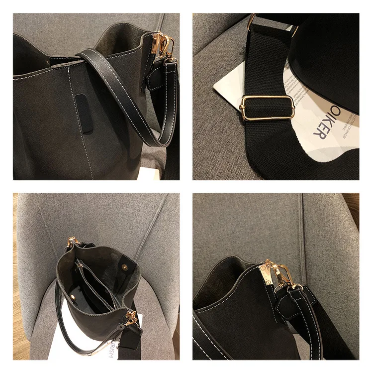 Women's Luxury Water Bucket Single Shoulder Bag Women Large Capacity Oblique Cross Bag Broadband Solid Color Design
Women's Luxury Water Bucket Single Shoulder Bag Women Large Capacity Oblique Cross Bag Broadband Solid Color Design