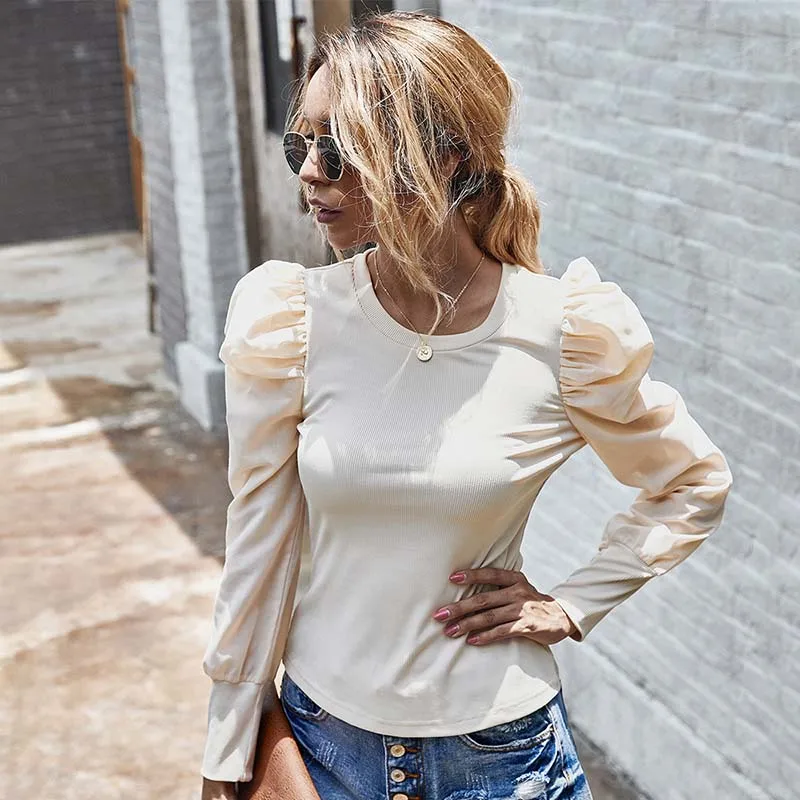 Women Long Sleeve Retro Puff Sleeve Blouse Spring and Autumn New Arrival Round Neck Elegant OL Shirt WX144
Women Long Sleeve Retro Puff Sleeve Blouse Spring and Autumn New Arrival Round Neck Elegant OL Shirt WX144