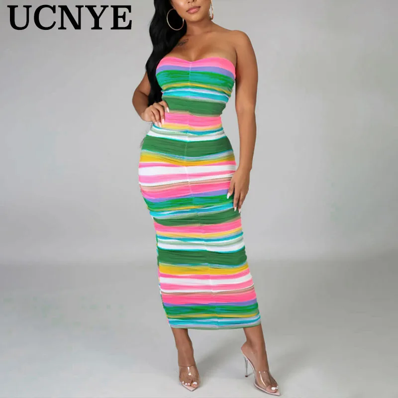 Ucnye 2020 sleeveless stripe patchwork colorful pleated dress summer women fashion streetwear outfits maxi dress party cocktail
Ucnye 2020 sleeveless stripe patchwork colorful pleated dress summer women fashion streetwear outfits maxi dress party cocktail