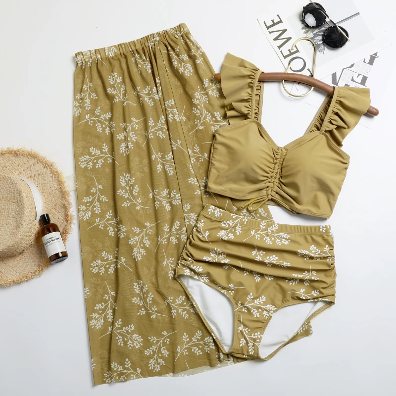 Tankini srt coreano para mujer, traje de bao estampado de tres piezas, para vacaciones, Primavera
Tankini srt coreano para mujer, traje de bao estampado de tres piezas, para vacaciones, Primavera