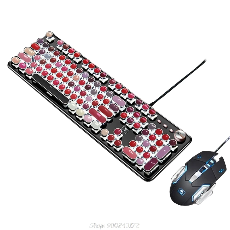 Creative Retro Punk Mechanical Lipstick Metal Keyboard Mouse Set Laptop Desktop Computer Round Key Keyboard S25 20 Dropship
Creative Retro Punk Mechanical Lipstick Metal Keyboard Mouse Set Laptop Desktop Computer Round Key Keyboard S25 20 Dropship